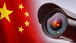 © Matthias - Surveillance camera as a symbol of control, surveillance, security. Flag of China.
