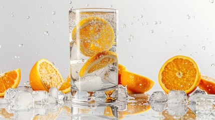 Sticker - orange juice splash