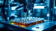 © Stefan Schurr - machine dispensing medical cannabis oil in a laboratory