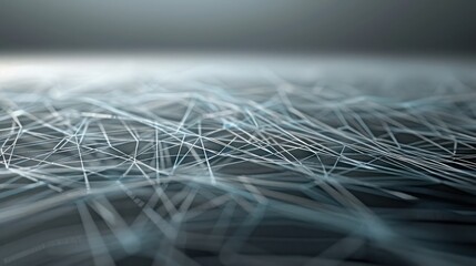 Wall Mural - silver and pale blue lines forming a frost-like network on a dark gray backdrop, spacious for text