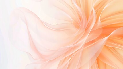 Wall Mural - soft peach and white plexus design, providing a gentle and inviting text space at the center