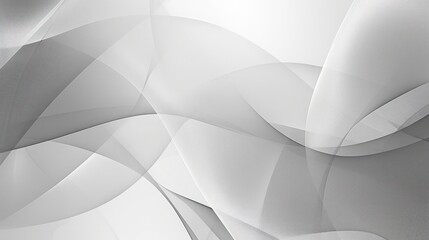 Wall Mural - subtle grey and white plexus background with a smooth gradient, designed for text on the right side