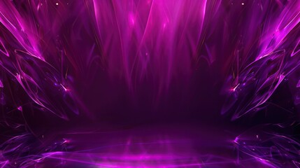 Wall Mural - vibrant purple plexus background with neon highlights, designed with text space at the bottom