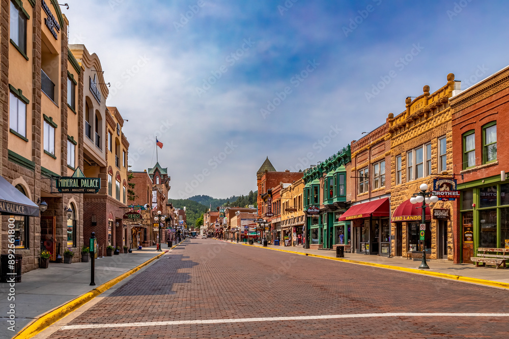 Historic Main Street Of Deadwood South Dakota A Glimpse Into The 