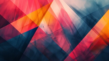 Wall Mural - Abstract Geometric Color Composition