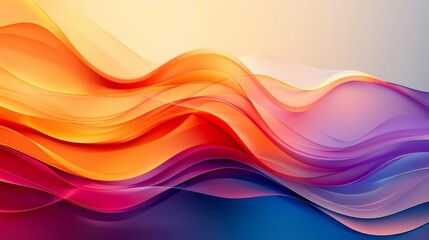 Poster - Abstract Colorful Wave Art