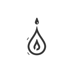 water droplet minimalist line art icon logo symbol 