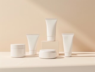 Poster - white cosmetic container