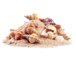 Canvas Print - seashells on the sand