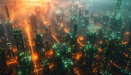 Poster - Futuristic Cityscape