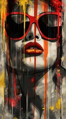 Poster - a woman wearing sunglasses