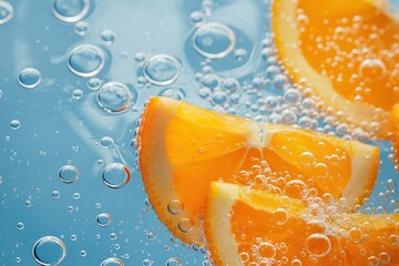 Poster - orange slices in water