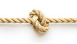 © Oleksiy - Cotton rope with knot on white background