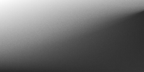 Poster - Grey gradient background, abstract black and white grain gradation texture, vector noise texture abstract background