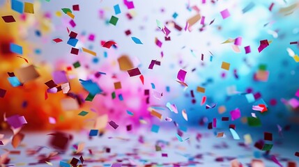 Wall Mural - Colorful Confetti Celebration