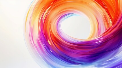 Wall Mural - gradient background with vibrant colors, abstract art featuring an orange, purple, and blue gradient