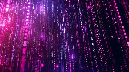 Binary Data Software Programming Code Background. Random Parts of Program Code. Digital Data Technology Concept. 1 0 Machine Code. Random Binary Data Matrix Wide Vector Illustration.