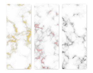 Wall Mural - Set of marble texture backgrounds