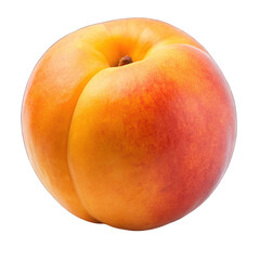 Wall Mural - A ripe peach on transparent background