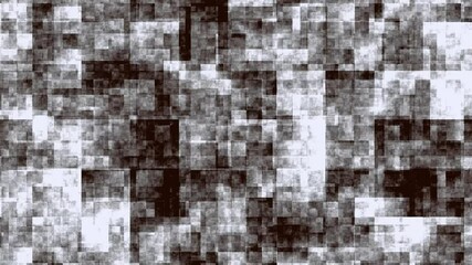 Wall Mural - Abstract gray small square seamless looped animation, digital background