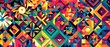 © Muhammad - A colorful and dynamic geometric pattern for Hispanic heritage month