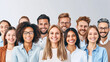© eaglesky - A group of people smiling for a photo. Scene is happy and friendly. The concept of the image is a group of people coming together to share a moment of joy and camaraderie