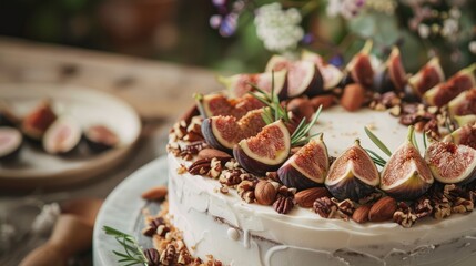 Wall Mural - cake with strawberries