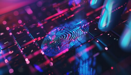 Virtual fingerprint to scan biometric