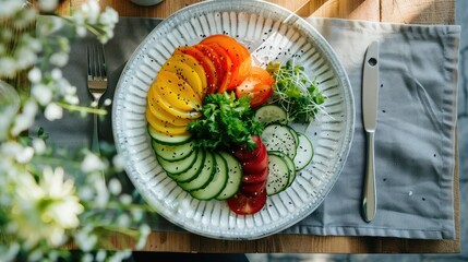 Canvas Print - vegetables on the table