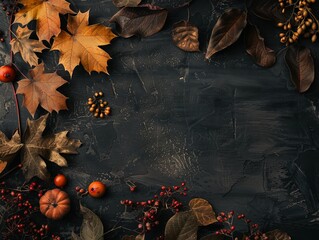 Fallen Leaves: A Dark and Moody Autumn Background