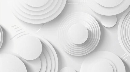 Poster - modern design stripes background in abstract white and gray colors featuring geometric round shapes 