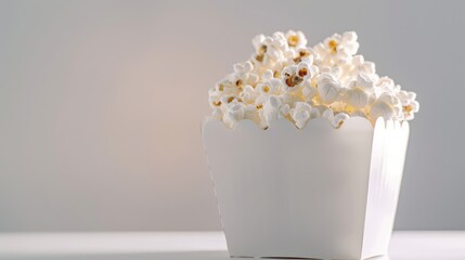 Wall Mural - popcorn isolated on white