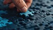 © BMMP Studio - A hand presenting a puzzle piece fitting into a larger puzzle, depicting problem-solving in organizational management.