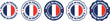 © Muhammad - Made in France labels icon, made in the France logo, France flag , France product emblem, Vector illustration