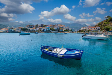 Wall Mural - The Kokkari Harbour view in Samos Island of Greece