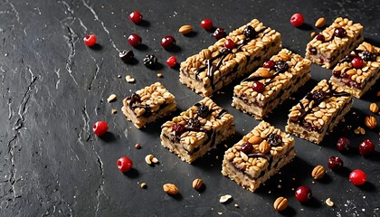 Poster - Granola muesli cereal bars