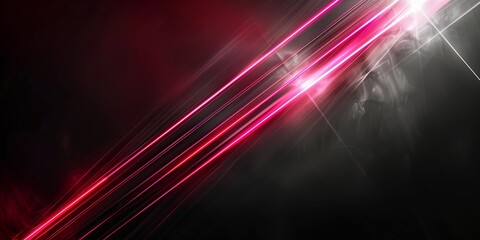Wall Mural - abstract red and black background with dynamic light streaks, ideal for tech and digital designs.