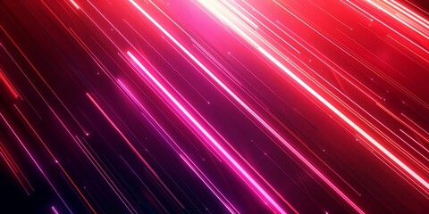 Wall Mural - abstract red and black background with dynamic light streaks, ideal for tech and digital designs.