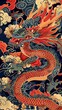 © master old - Hand drawn chinese dragon pattern
