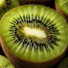 Wall Mural - fresh Delicious Vitamin Green Kiwi Fruit Slices