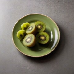 Wall Mural - Some Tasty Delicious Vitamin Green Kiwi Fruit in a bowl