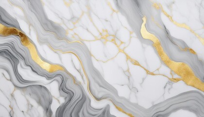 Wall Mural - elegant marble texture background with luxurious gold accents and intricate grey marbling creating a sophisticated and stylish design