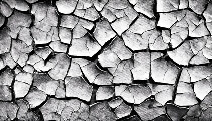 grunge background of black and white abstract illustration texture of cracks chips dot