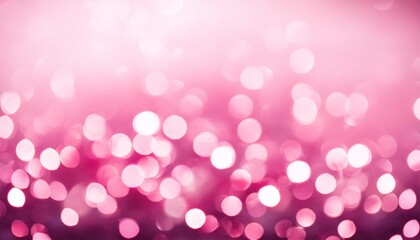 Wall Mural - beautiful romantic pink bokeh blur abstract light particles background valentines day background greeting card happy valentine s day resolution concept