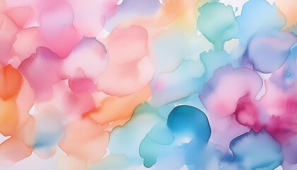 Wall Mural - watercolor background wallpaper with vibrant pastel shades creating an artistic and lively ambiance