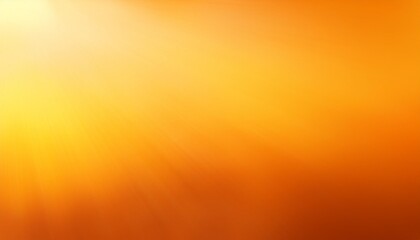 Wall Mural - orange abstract background glowing color gradient sun radiance defocused yellow smooth light glare bright surface decorative design with copy space