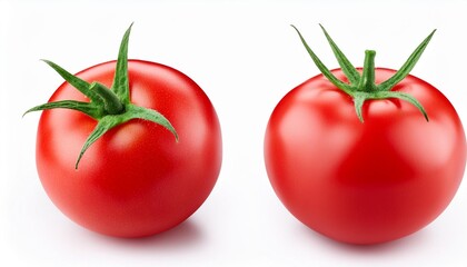 Wall Mural - tomato isolated on white background full depth of field