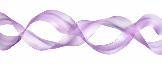 Wall Mural - Violet Transparent Ribbon