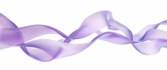 Wall Mural - Pastel Purple Ribbon