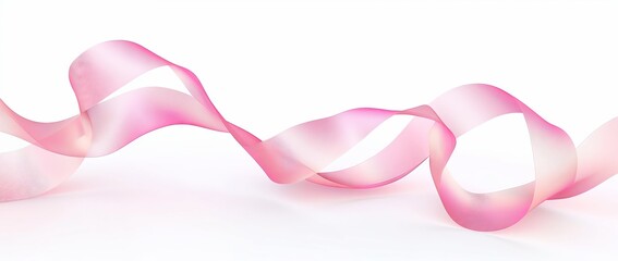 Wall Mural - Soft Pink Ribbon